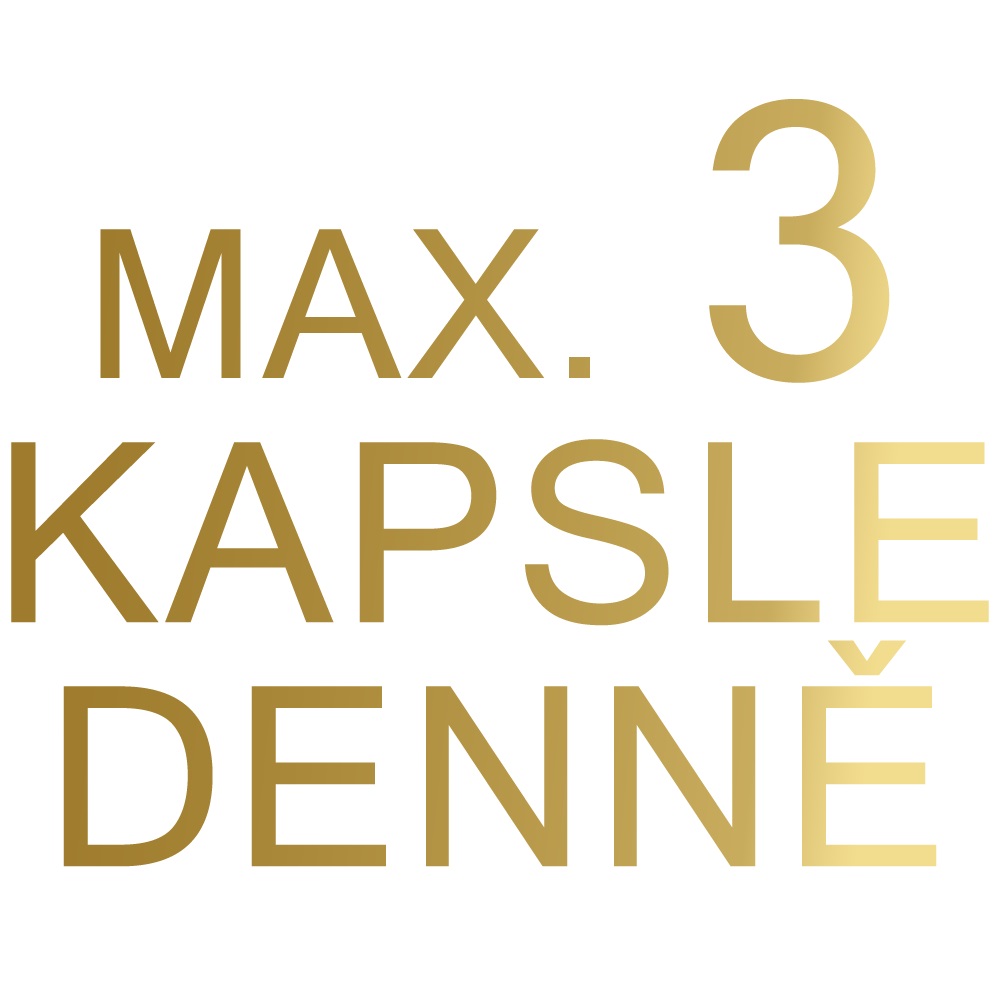 max 3 kapsle denně